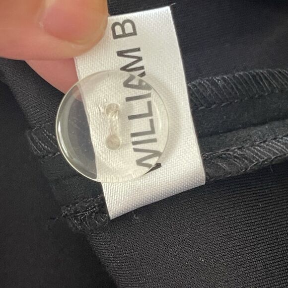 NWT-William B Asymmetrical‎ Hem Eco Black Suede Mini Skirt Sz S MSRP $62 - Picture 11 of 16